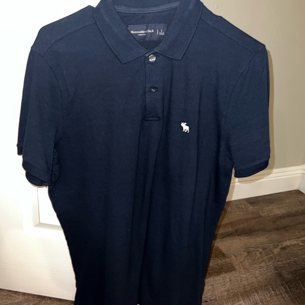 Navy Blue American Eagle Polo